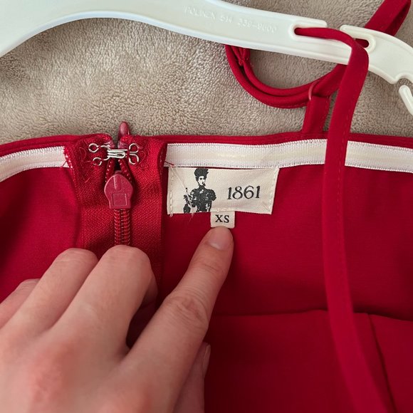 Boutique 1861 Ellyne Red A-Line Dress - Picture 3 of 6